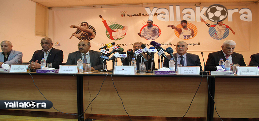 المؤتمر الصحفي للجنة الأولمبية المصرية
