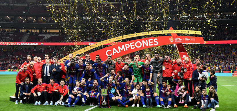 تتويج برشلونة بطلاً لكأس ملك إسبانيا