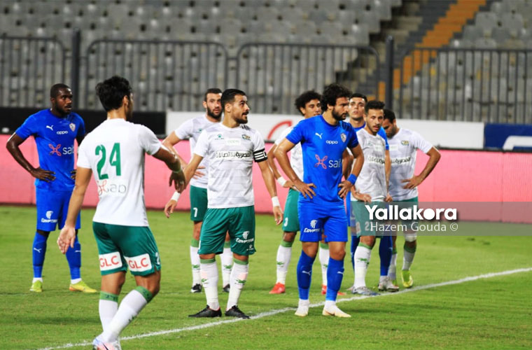لقطات من مباراة المصري والزمالك