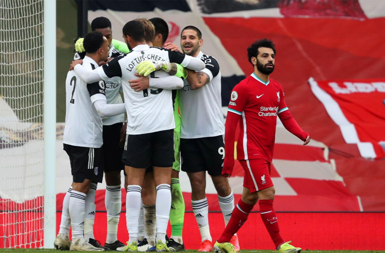 لقطات مباراة ليفربول وفولهام