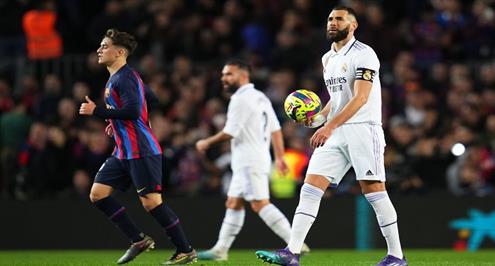 لقطات مباراة برشلونة وريال مدريد