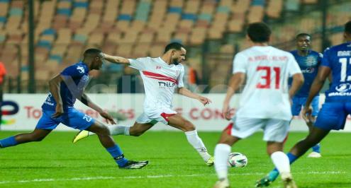 لقطات من مباراة الزمالك وبلاك بولز