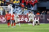 احتفال إمام عاشور في مباراة الاهلي وفاركو