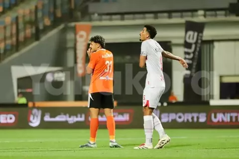 لقطات من مباراة الزمالك وفاركو