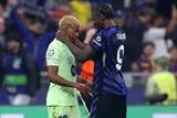 احتفال وبكاء بعد مباراة إنتر وبرشلونة في دوري أبطال أوروبا