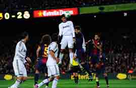 الشوط الثاني لقاء برشلونة وريال مدريد