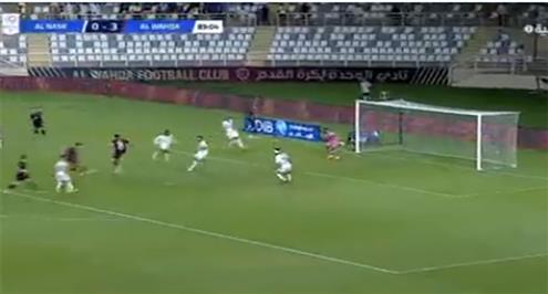 أحمد رفعت يصنع هدف الوحدة الرابع أمام النصر