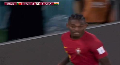 هدف البرتغال الثالث أمام غانا (رفائيل لياو)