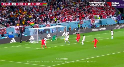 مدافع غانا ينقذ فريقه من هدف مؤكد أمام كوريا الجنوبية
