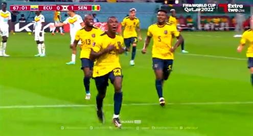 هدف الإكوادور الأول امام السنغال (مويسيس كايسيدو)