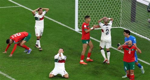 بيبي يهدر هدف محقق للبرتغال أمام المغرب