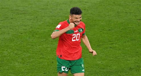 هدف المغرب الأول أمام كرواتيا ( أشرف داري )