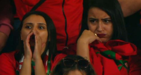 حزن جماهير المغرب بعد الخسارة أمام كرواتيا