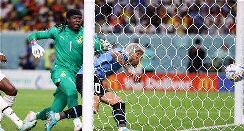 هدف أوروجواي الأول أمام غانا ( جيورجيان دي أراسكايتا )