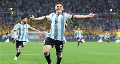 هدف الأرجنتين الثاني أمام أستراليا ( جوليان ألفاريز )