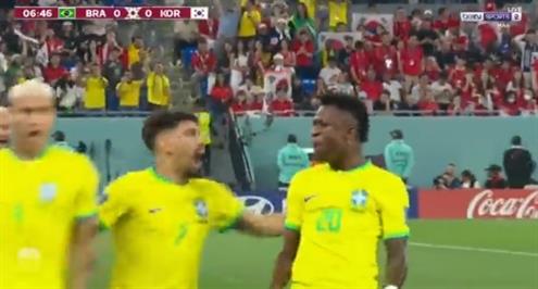 هدف البرازيل الأول أمام كوريا الجنوبية (فينيسيوس جونيور)