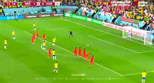 هدف البرازيل الثاني أمام كوريا الجنوبية (نيمار)