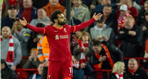 محمد صلاح يسجل في مرمى مانشستر يونايتد