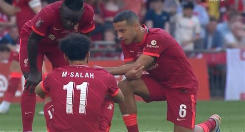 إصابة وخروج محمد صلاح أمام تشيلسي في نهائي كأس الاتحاد