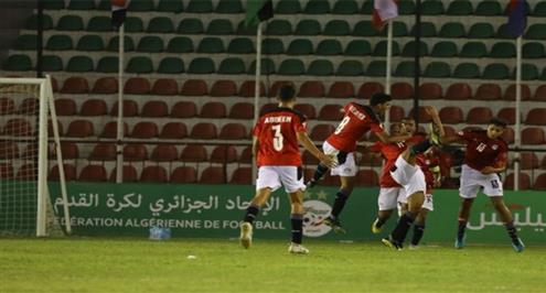 ابراهيم عادل يسجل هدف منتخب مصر الأول أمام السعودية بكأس العرب للناشئين