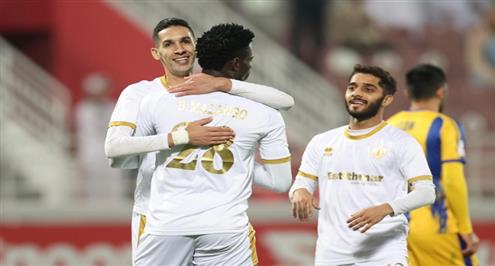أهداف مباراة قطر والغرافة (5-0)