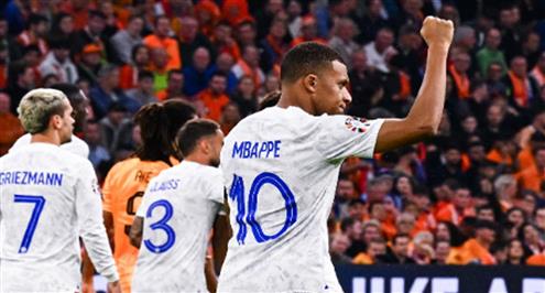 هدف فرنسا الأول أمام هولندا (مبابي)