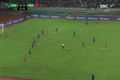 هدف صاروخي .. حكيم زياش يسجل هدف المغرب الأول أمام تنزانيا
