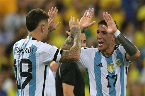 هدف الأرجنتين الأول أمام البرازيل (أوتاميندي )
