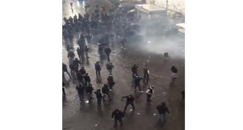 اشتباكات بين جماهير فرانكفورت والشرطة قبل مباراة نابولي