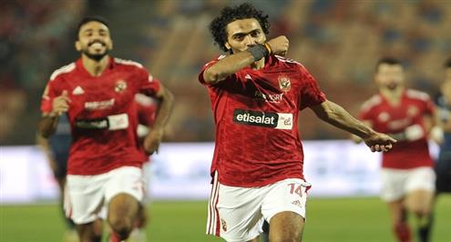 هدف الأهلي الأول أمام سيراميكا (حسين الشحات)