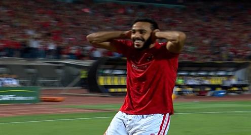 احتفال مؤمن زكريا .. هدف الأهلي الثاني أمام الوداد (كهربا)