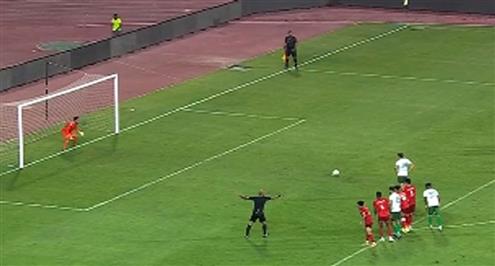 المصري يتعادل أمام حرس الحدود في اللحظات الأخيرة من الشوط الثاني من المباراة