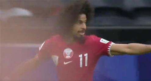 هدف قطر الأول أمام طاجيكستان