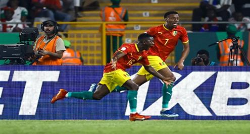 هدف غينيا أمام جامبيا