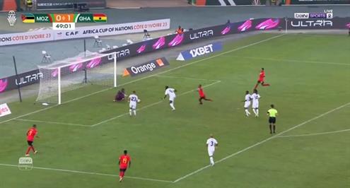 هدف ضائع لموزمبيق أمام غانا