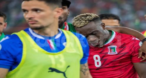 دموع وحسرة لاعبي منتخب غينيا الإستوائية بعد توديع أمم أفريقيا
