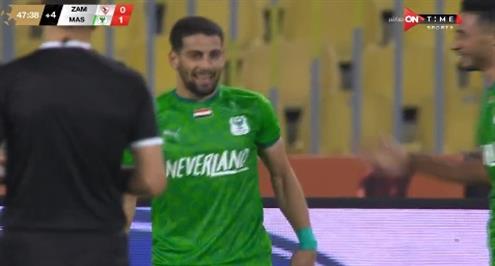 هدف المصري الأول أمام الزمالك (محمد الشامي)