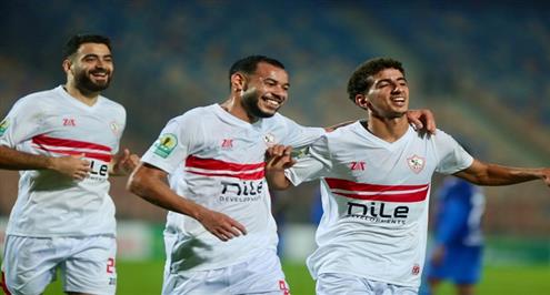 أهداف مباراة الزمالك وبلاك بولز