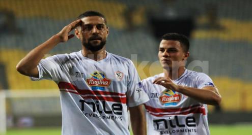 هدف الزمالك الثاني أمام سموحة