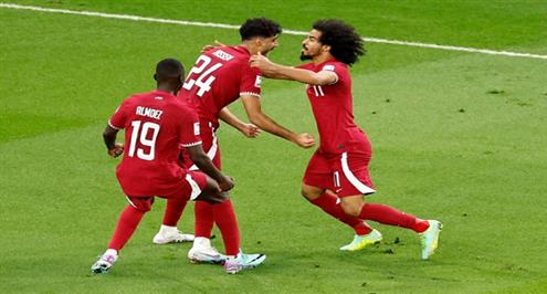 هدف قطر الأول أمام إيران (جاسم جابر)