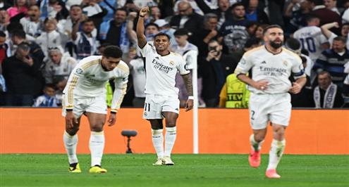 هدف ريال مدريد الأول والثاني أمام مانشستر سيتي 