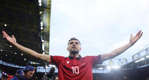 شاهد هدف ألبانيا الأول أمام إيطاليا بعد مرور 22 ثانية