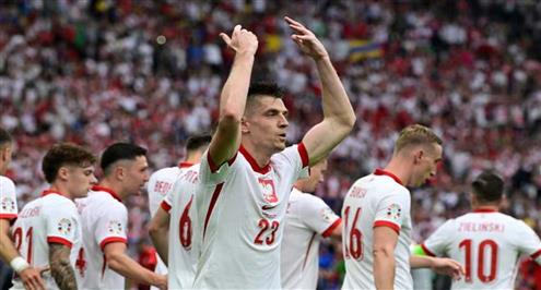 هدف بولندا الأول أمام النمسا