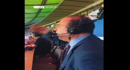ردة فعل المعلق عصام الشوالي على هدف إسبانيا الأول أمام إنجلترا 