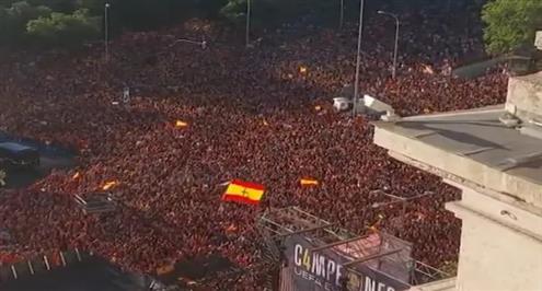 حشد جماهير منتخب إسبانيا للاحتفال بلقب يورو 2024