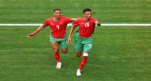 هدف المغرب الأول أمام العراق (ريتشاردسون)