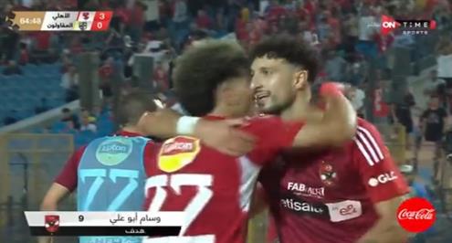 هاتريك.. هدف الأهلي الثالث أمام المقاولون العرب (وسام أبو علي)