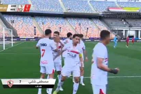 هدف الزمالك الثاني أمام حرس الحدود (مصطفى شلبي)