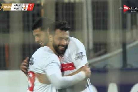 هدف الزمالك الثالث أمام الجونة (عبد الله السعيد)