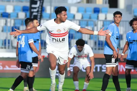 هدف الزمالك أمام غزل المحلة ( أحمد ربيع )